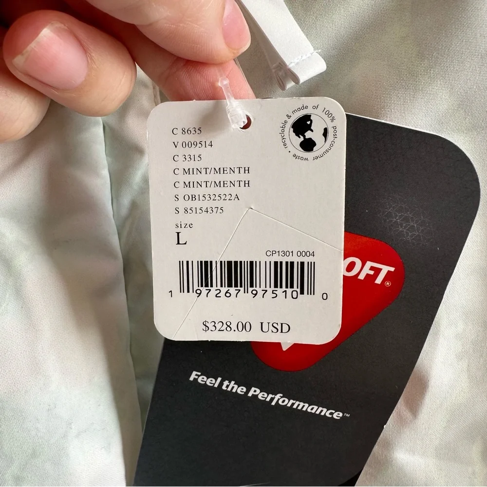 NWT Free People Movement Bunny Slope Printed Puffer Mountain Mist Mint Large - Picture 10 of 13